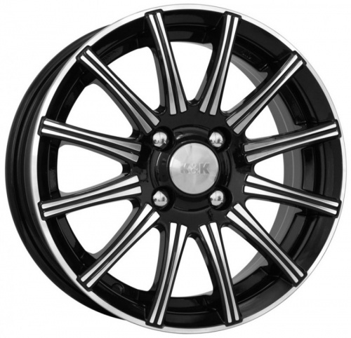 Диск K&K Сиеста 6 x 15 4*100 Et: 45 Dia: 67,1 Алмаз Черный