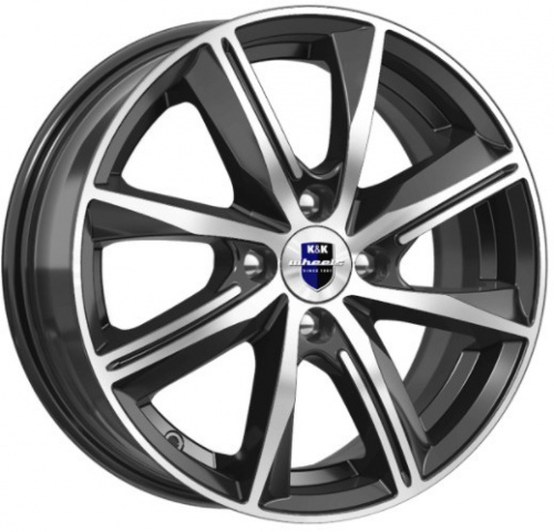 Диск K&K Арнар КС890 6 x 15 4*100 Et: 46 Dia: 54,1 алмаз чёрный
