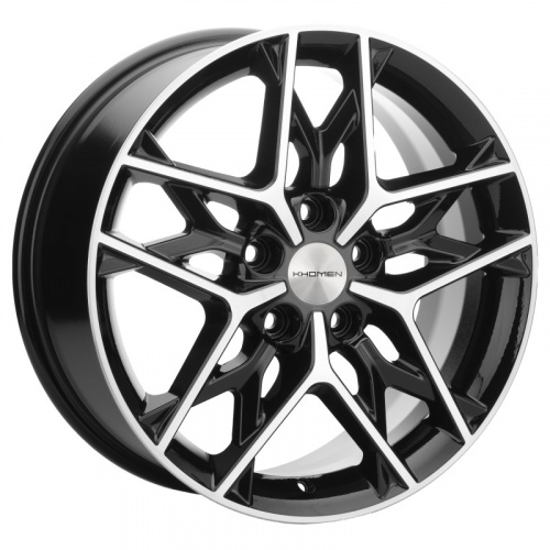 Диск Khomen 1709 7 x 17 5*114,3 Et: 50 Dia: 67,1 Black-FP