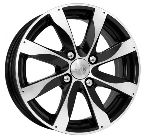 Диск K&K Джемини 5,5 x 14 4*100 Et: 45 Dia: 56,1 алмаз черный