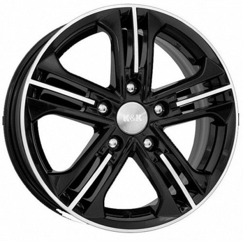 Диск K&K Trinity 6 x 15 5*100 Et: 43 Dia: 57,1 алмаз черный