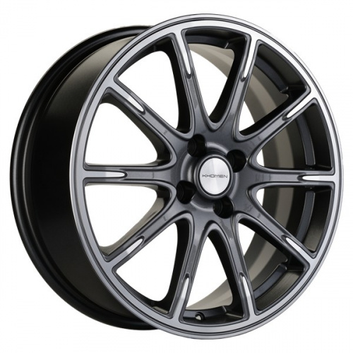 Диск Khomen 1707 6,5 x 17 4*100 Et: 43 Dia: 60,1 Gray-FP