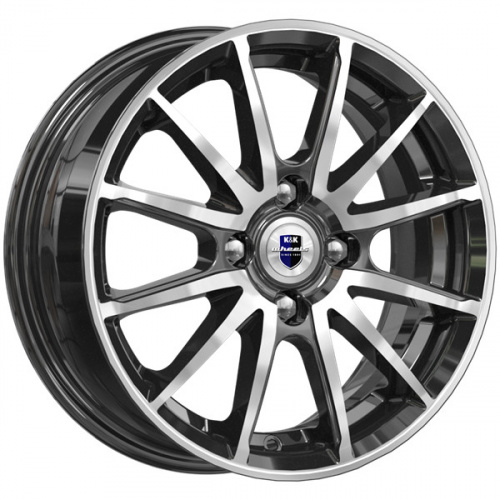 Диск K&K Квант 5,5x14 4*100 Et:40 Dia:54,1 алмаз чёрный