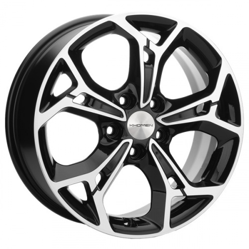 Диск Khomen 1702 7x17 5*114,3 Et:37 Dia:66,6 BLACK-FP