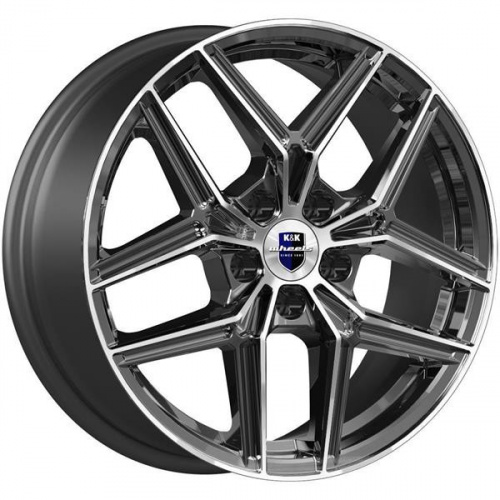 Диск K&K Юнион 7x17 5*108 Et:42 Dia:67,1 алмаз чёрный