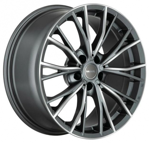 Диск MAK Mark 8x17 5*120 Et:53 Dia:72,6 Gun Met-Mirror Face