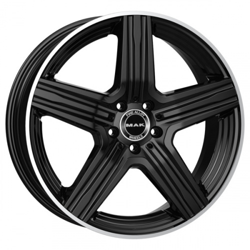 Диск MAK Lewis 9x18 5*112 Et:30 Dia:66,6 Gloss Black Mirror Ring