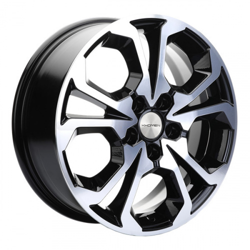 Диск Khomen 1711 6,5x17 5*114,3 Et:37 Dia:66,5 Black-FP