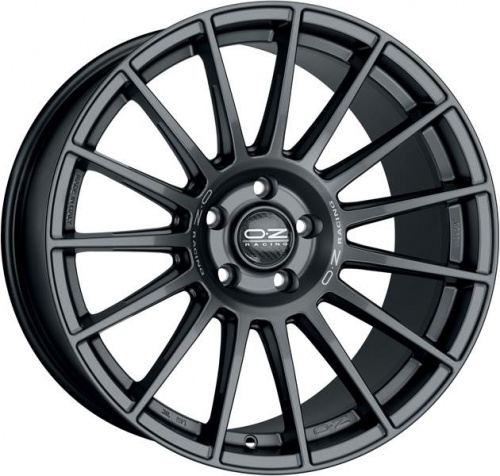 Диск OZ Superturismo LM 9,5x19 5*112 Et:21 Dia:66,6 MATT GRAPHITE SILVER LETTERING