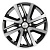 Диск Khomen 1609 6 x 16 4*100 Et: 37 Dia: 60,1 BLACK-FP