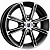 Диск K&K Флэш 5x14 4*100 Et:43 Dia:60,1 алмаз черный