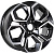 Диск KDW KD1620 6,5x16 5*108 Et:45 Dia:63,3 Black Front Polished