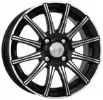 Диск K&K Сиеста 6 x 15 4*100 Et: 45 Dia: 67,1 Алмаз Черный