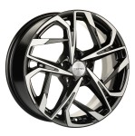 Диск Khomen 1716 7 x 17 5*114,3 Et: 45 Dia: 66,1 Black-FP