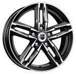 Диск K&K Sayan 6x16 5*110 Et:44 Dia:65,1 алмаз чёрный