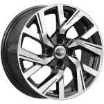 Диск K&K КС1030 6x15 4*100 Et:39 Dia:60,1 алмаз чёрный