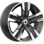 Диск K&K Висмут 7x16 5*100 Et:45 Dia:67,1 алмаз чёрный