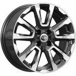 Диск K&K КС1026 6,5x16 4*100 Et:41 Dia:60,1 алмаз чёрный