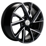 Диск Khomen 1714 7x17 5*110 Et:46 Dia:63,3 Black-FP