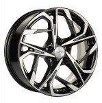 Диск Khomen 1716 7x17 5*110 Et:46 Dia:63,3 Black-FP