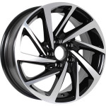 Диск KDW KD1530 6x15 4*98 Et:38 Dia:58,6 Black Front Polished