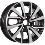 Диск KDW KD1430 5,5x14 4*98 Et:35 Dia:58,6 Black Front Polished