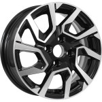 Диск KDW KD1420 5,5x14 4*100 Et:40 Dia:54,1 Black Front Polished