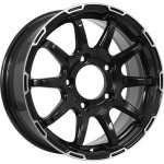 Диск KDW KD1660 6,5x16 5*139,7 Et:40 Dia:98 Black Front Polished