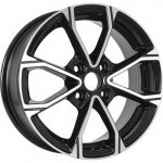 Диск KDW KD1590 6x15 4*100 Et:45 Dia:60,1 Black Front Polished